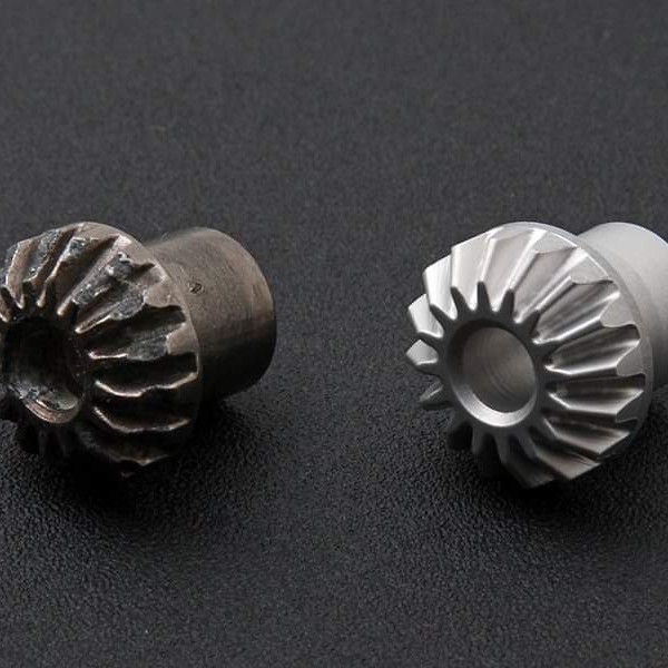 cnc machined ALMG4.5 gears based on sample on the left